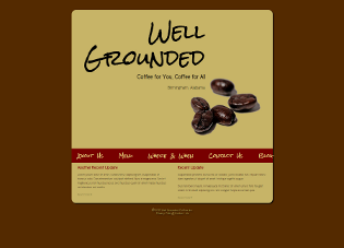Screenshot of Well Grounded site
